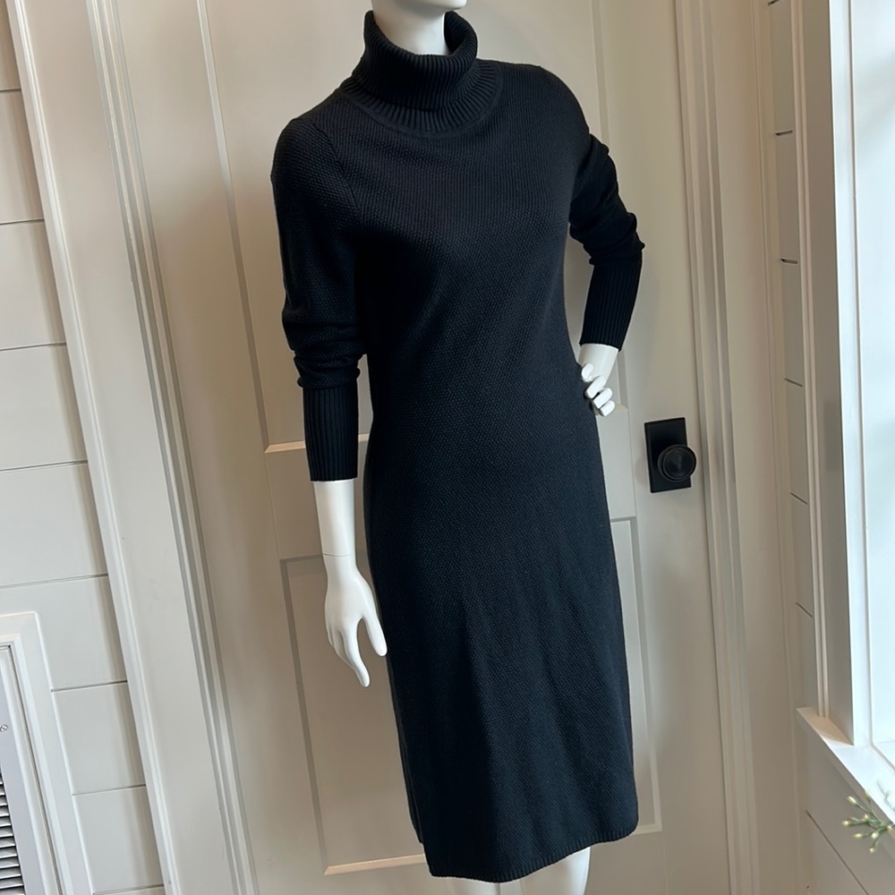 Prana black knit sweater dress size S